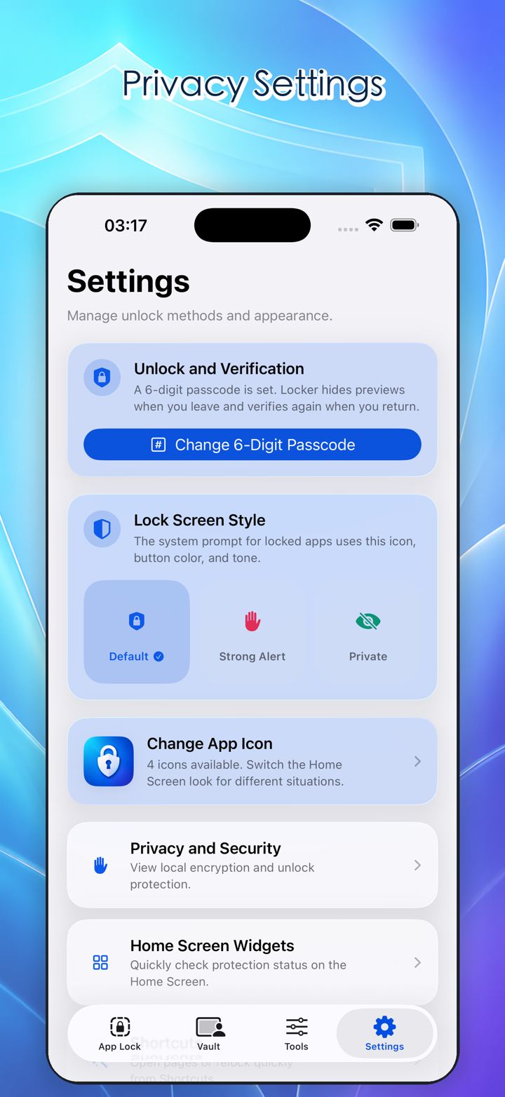 Security Settings